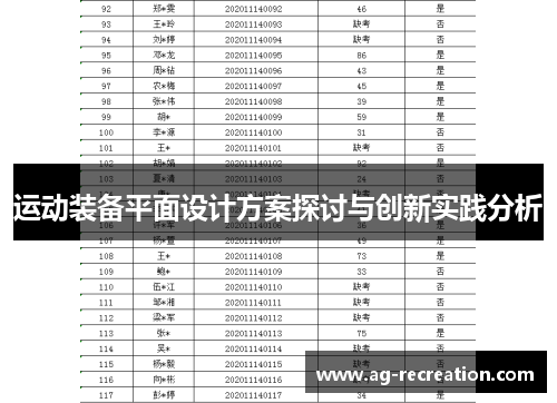 运动装备平面设计方案探讨与创新实践分析