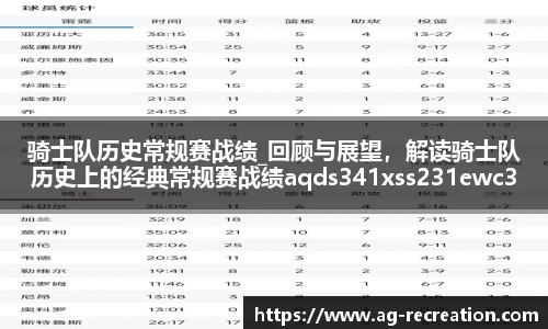 骑士队历史常规赛战绩_回顾与展望，解读骑士队历史上的经典常规赛战绩aqds341xss231ewc341ooiu231